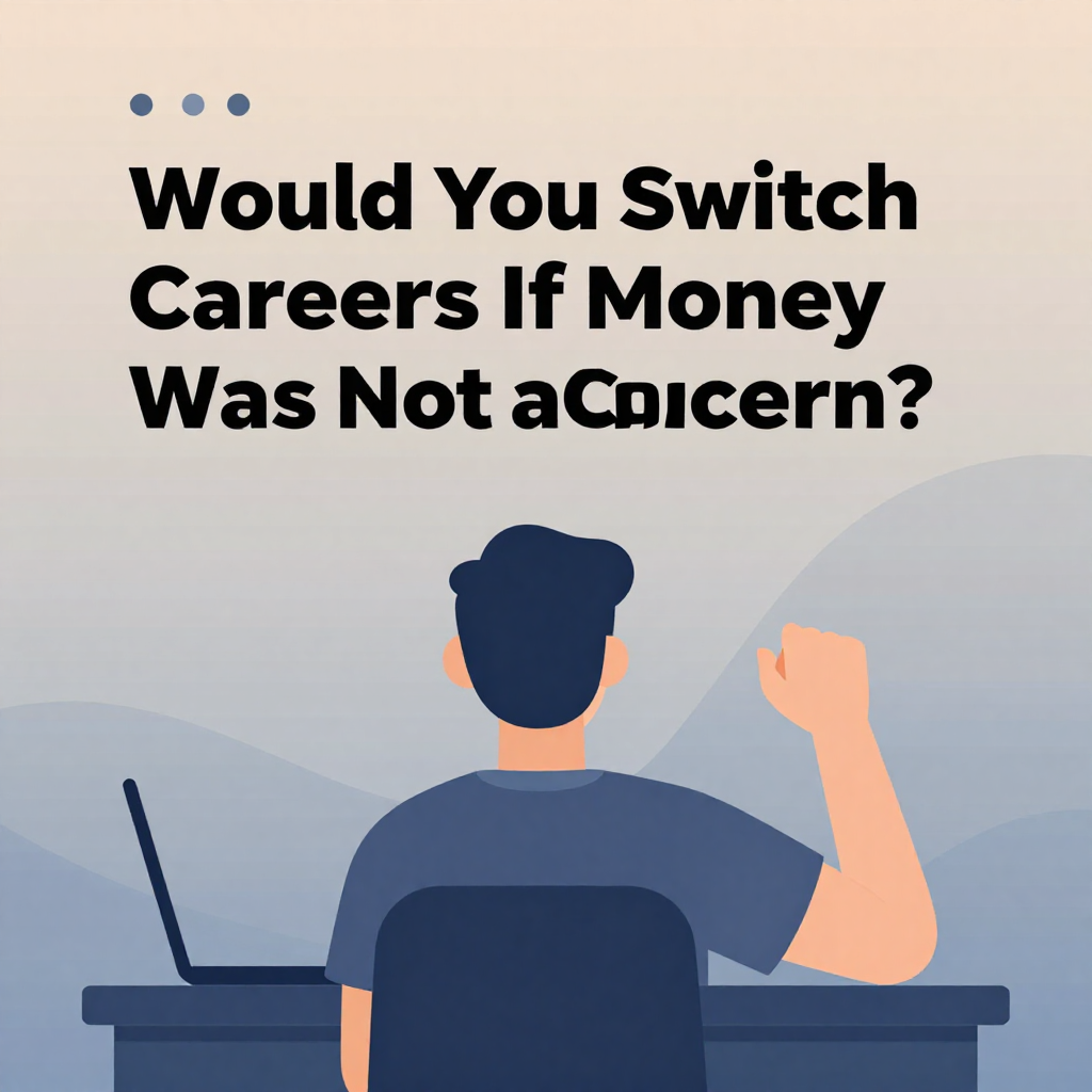 Would You Switch Careers If Money Was Not a Concern?